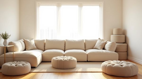 Aménagez avec style : les atouts des poufs intérieurs
